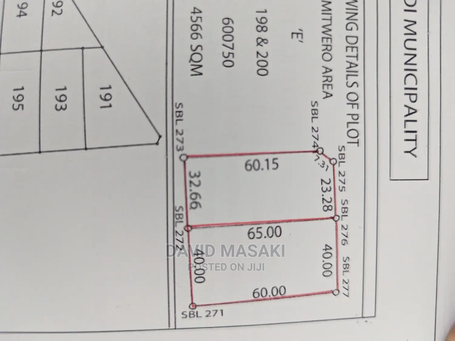 Lindi Mitwero Large Plot for Sale in Lindi