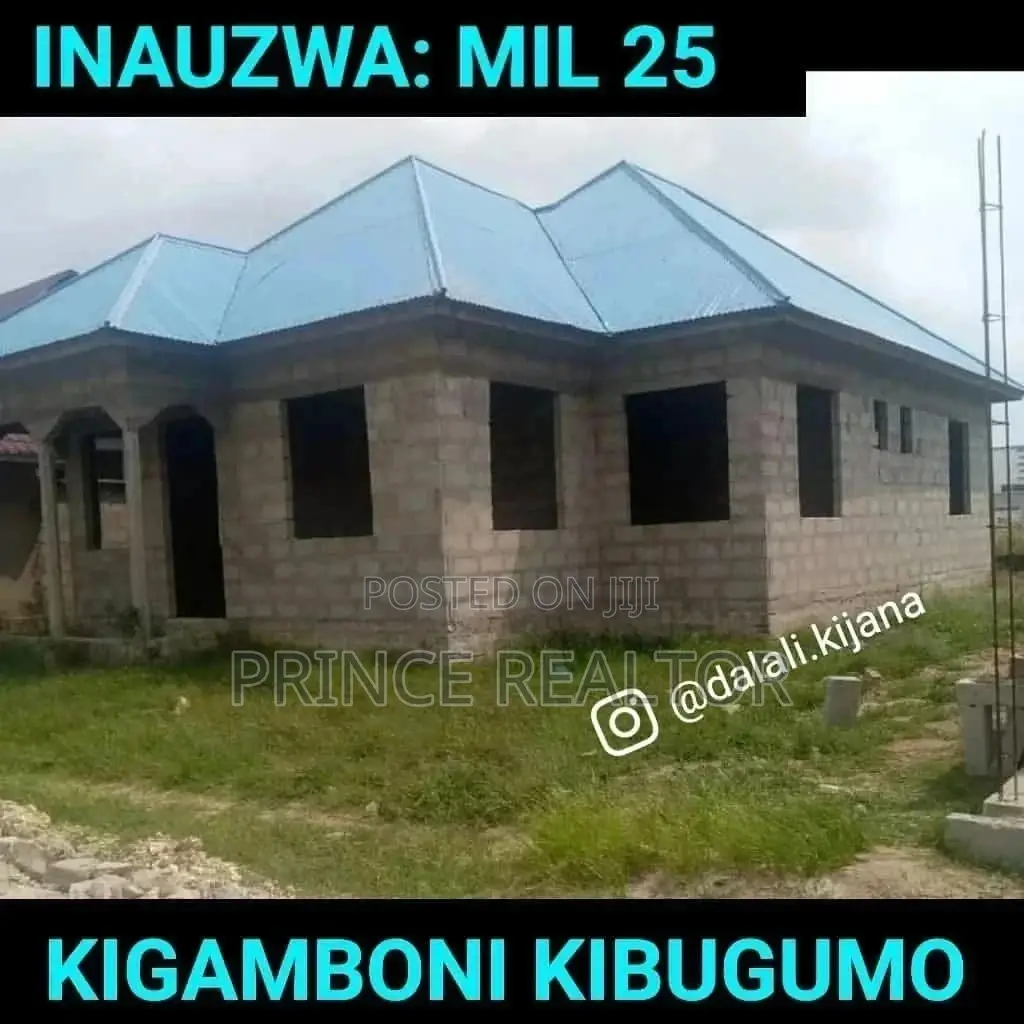 Unfinished House for Sale in Kigamboni