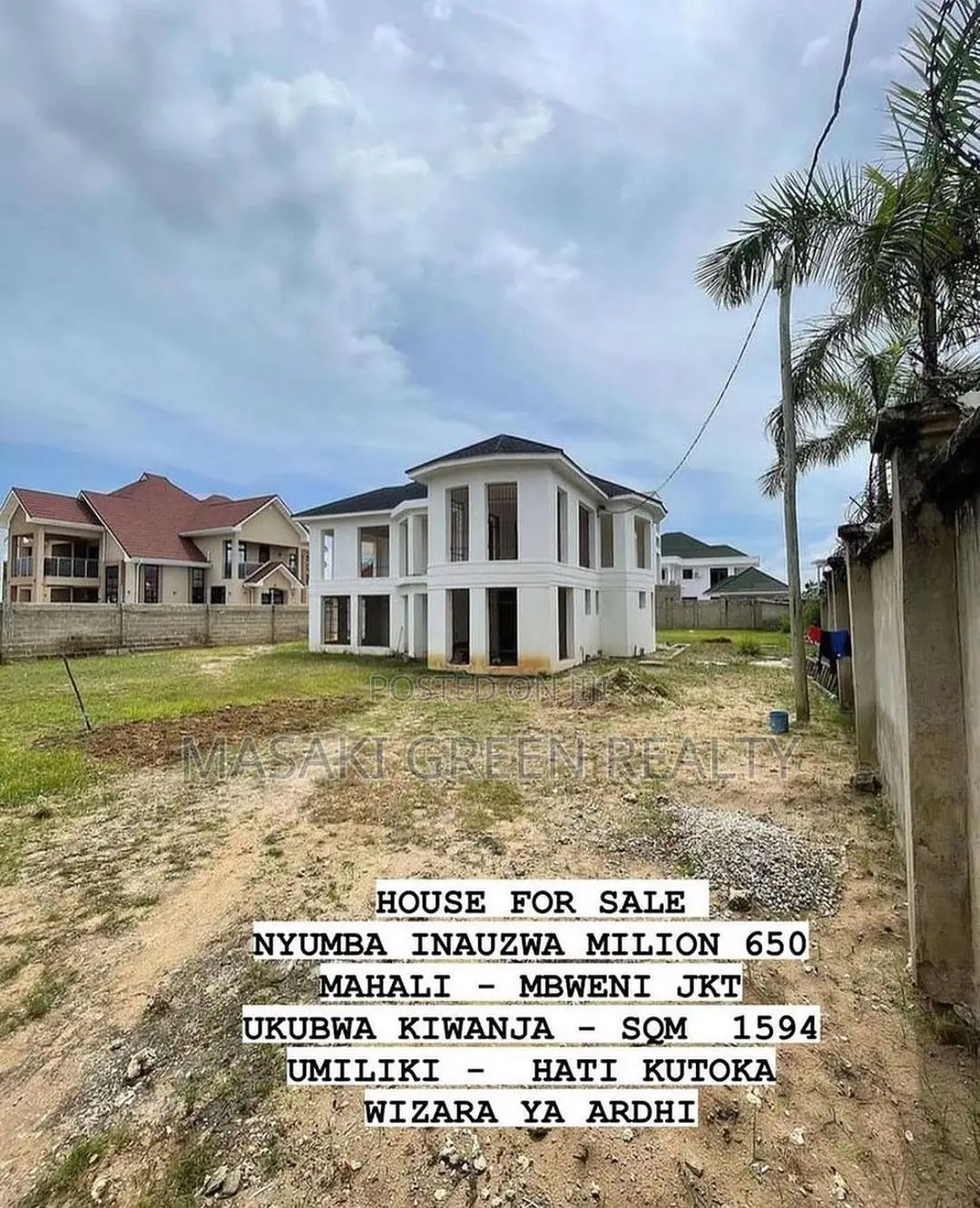 4bdrm House in Mbweni Jkt, Kinondoni for sale in Kinondoni