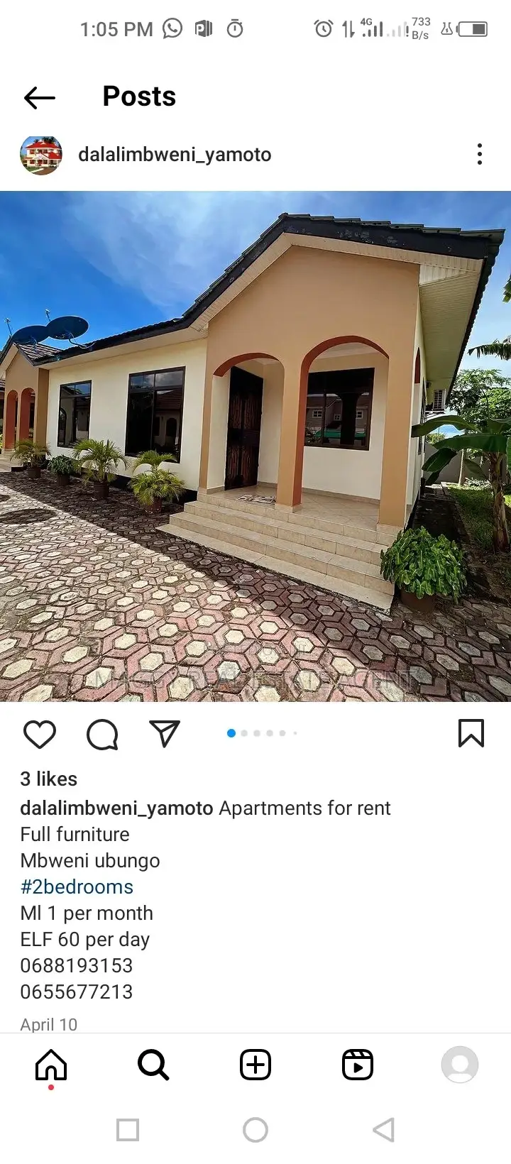 Furnished 2bdrm House in Mbweni Ubungo for rent in Mbweni