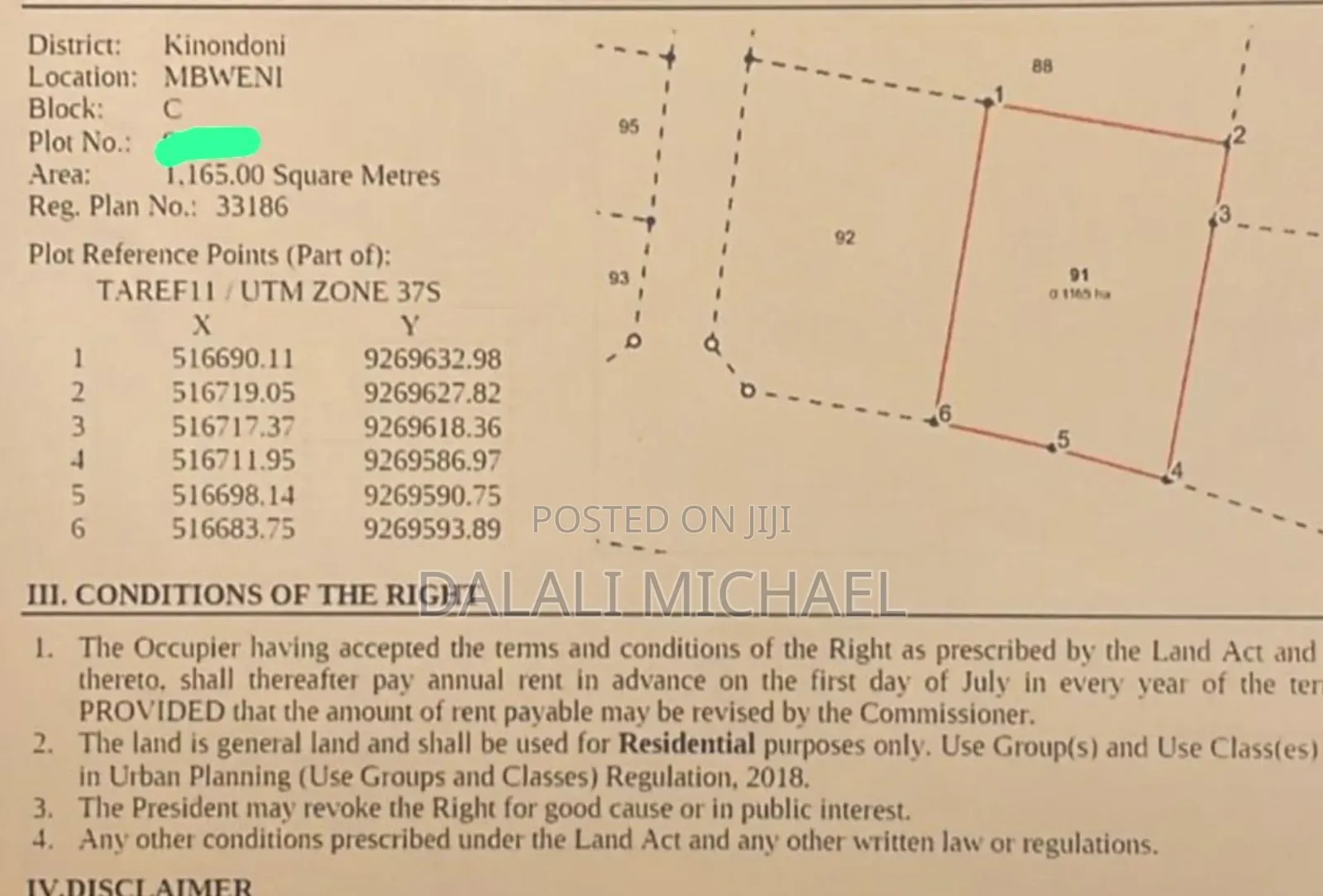 Plot for Sale Mbweni Malindi. #! in Mbweni