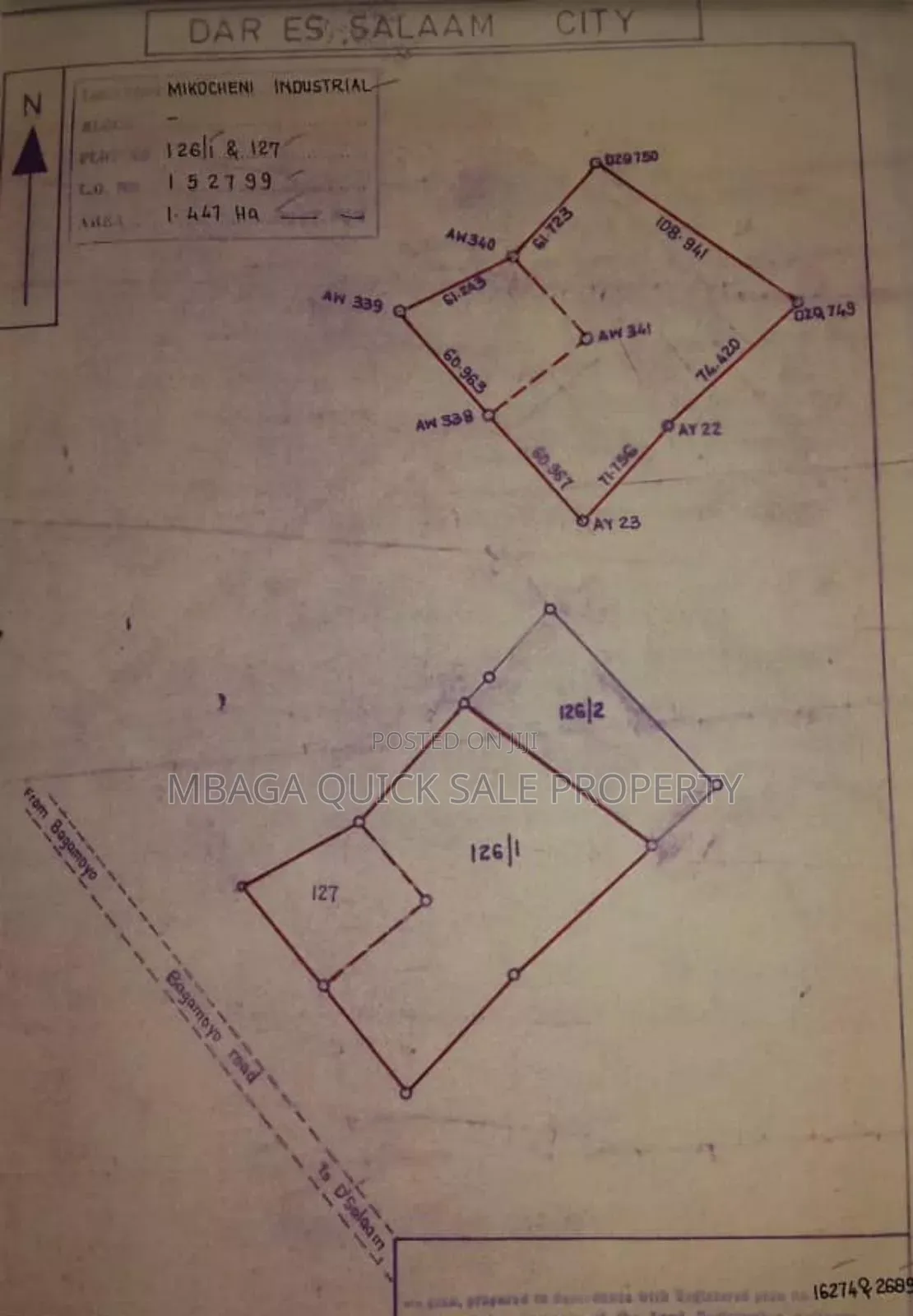 5 Acres Plot For Sale At Mikocheni Industrial Area in Mikocheni