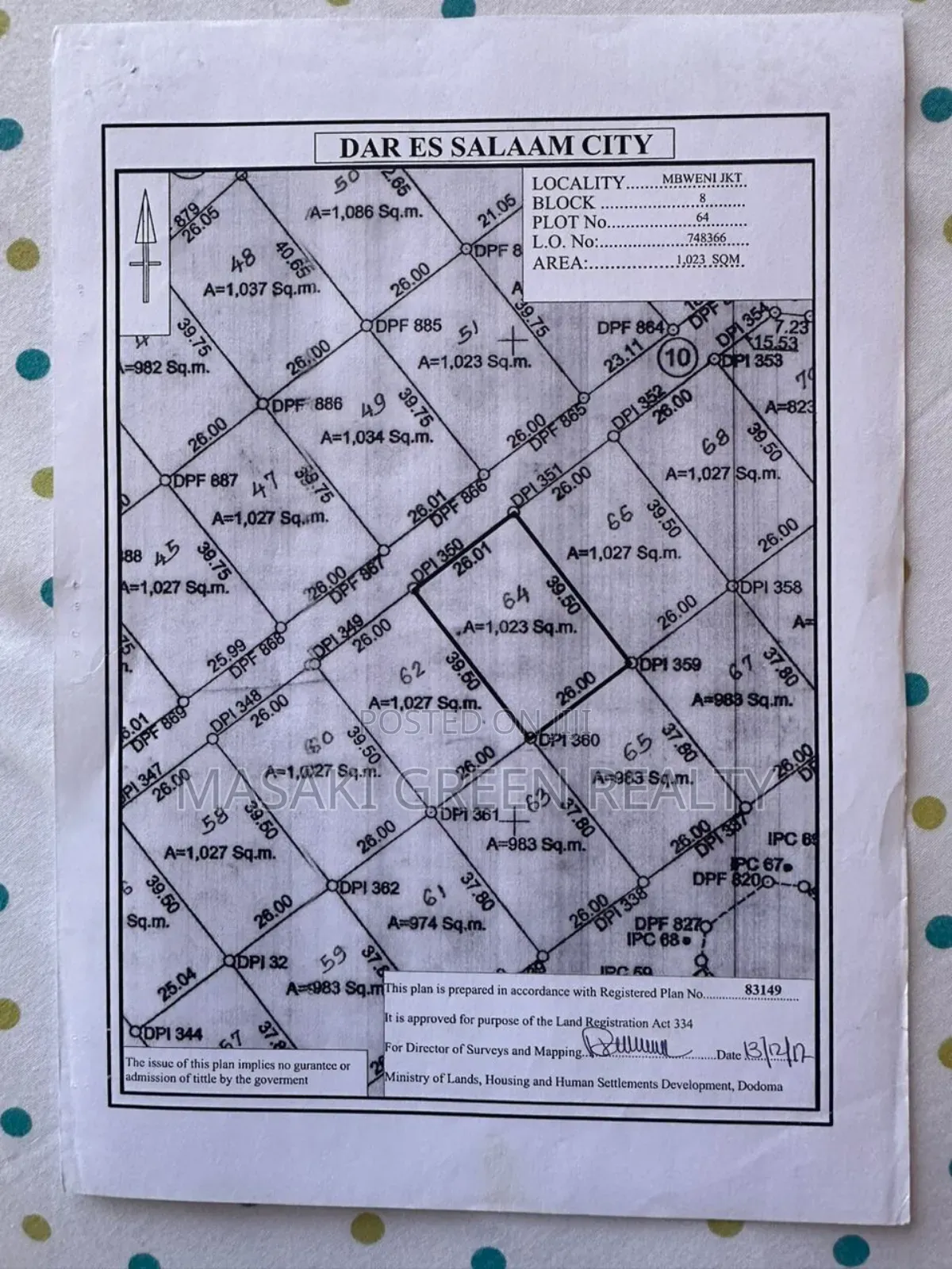 Plot for Sale at Mbweni JKT in Kinondoni