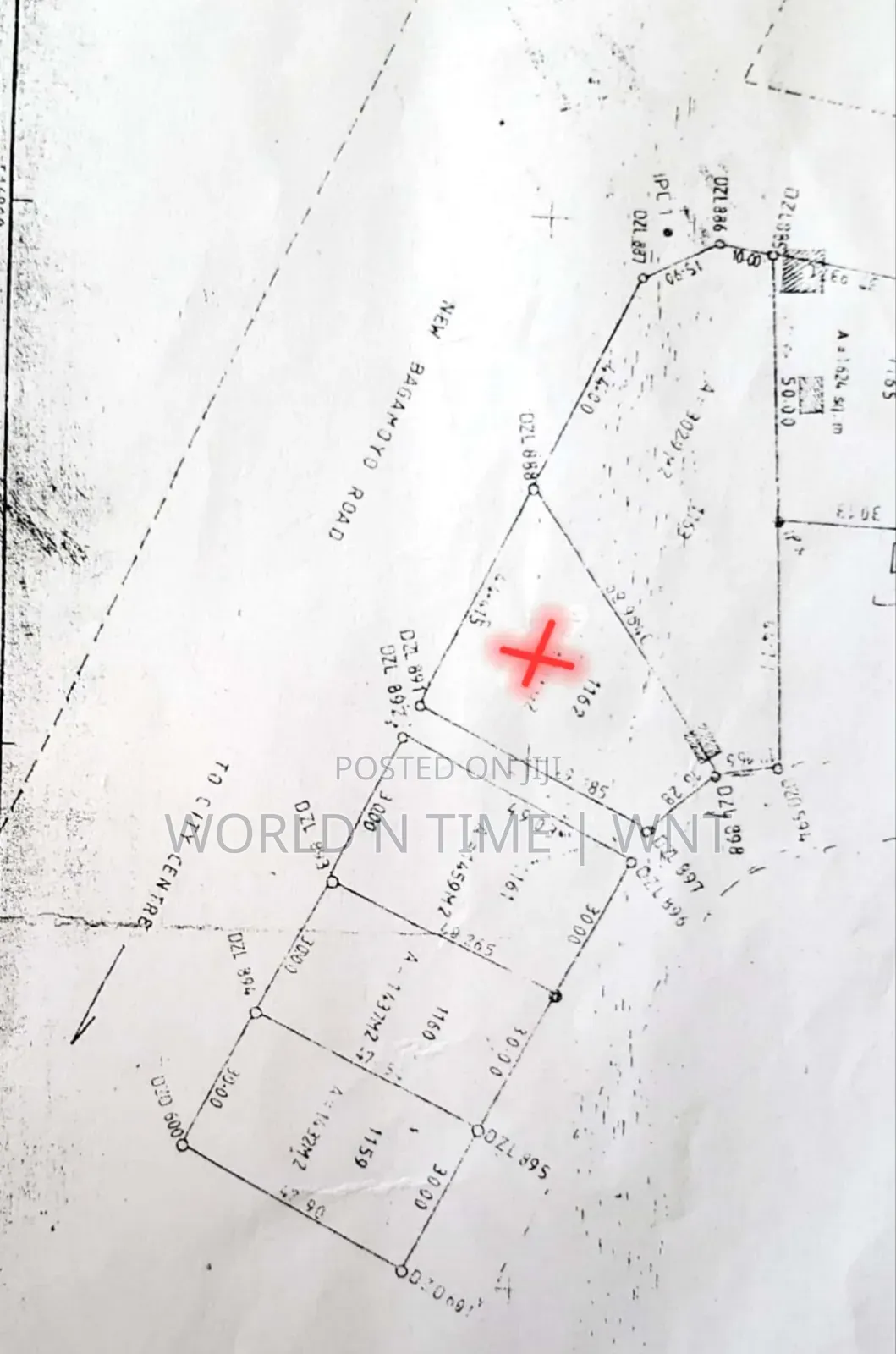 Survey Plot for Sale Boko Main Road 1,039sq MTRS in Ilala