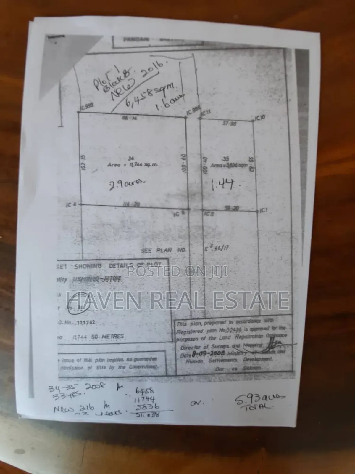 Beach Plot for Sale at Pangani in Pangani