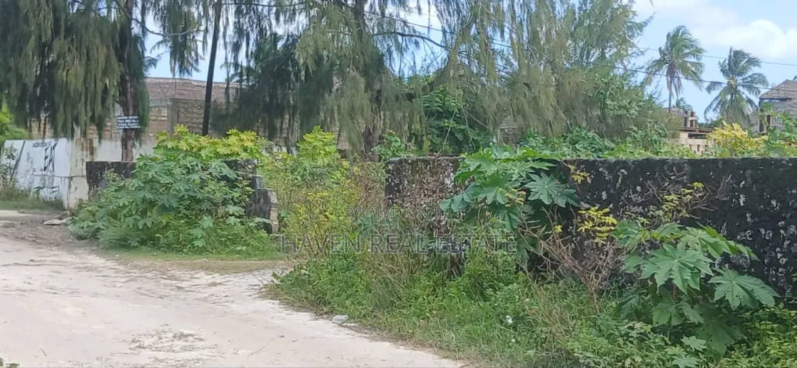 Second Line Beach Plot for Sale at Zanzibar in Unguja North