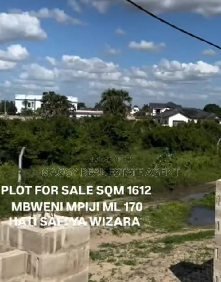 1612 SQMTS Plot, Mbweni Mpiji in Mbweni
