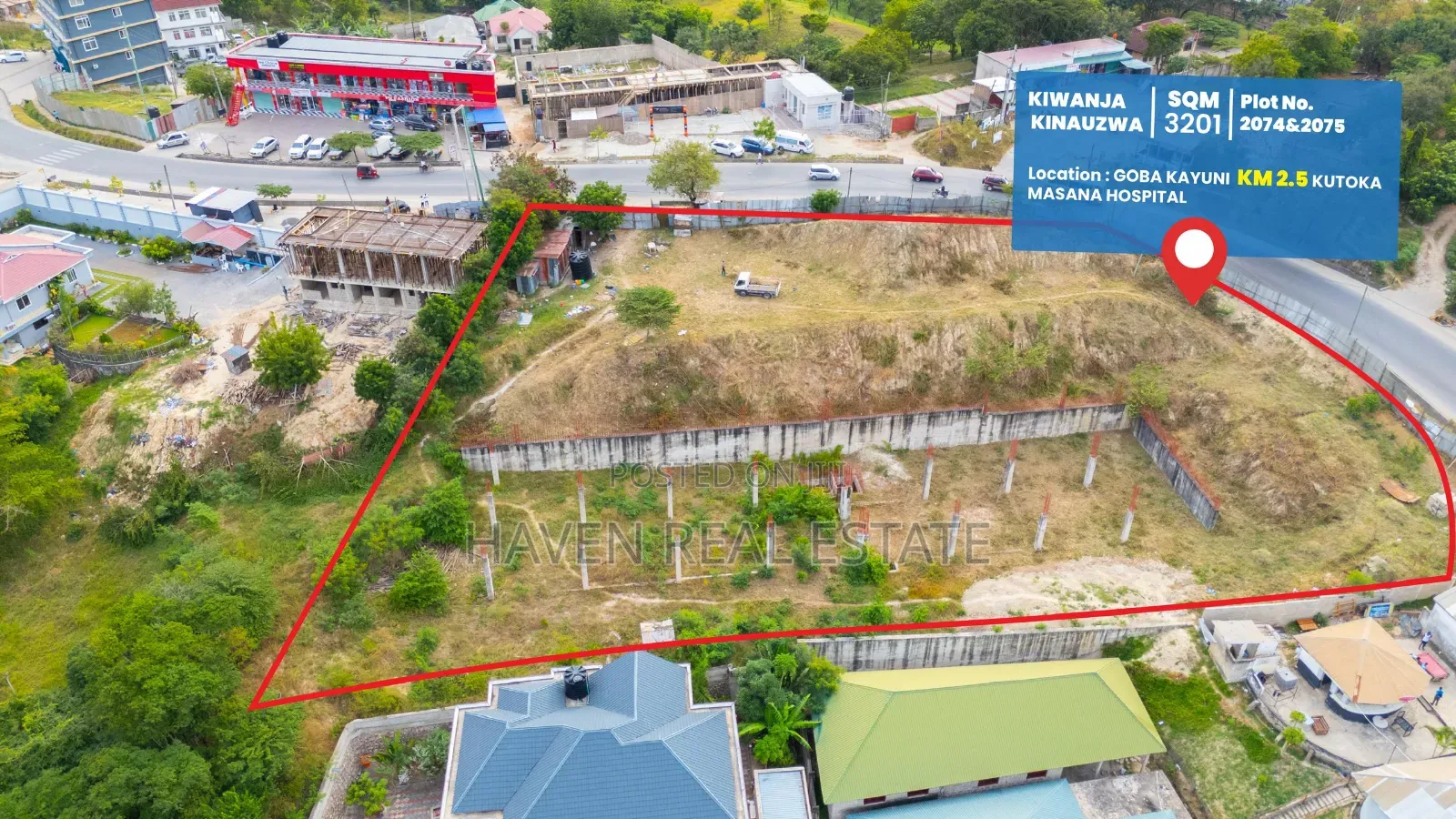 Plot for Sale at Goba Main Road in Goba
