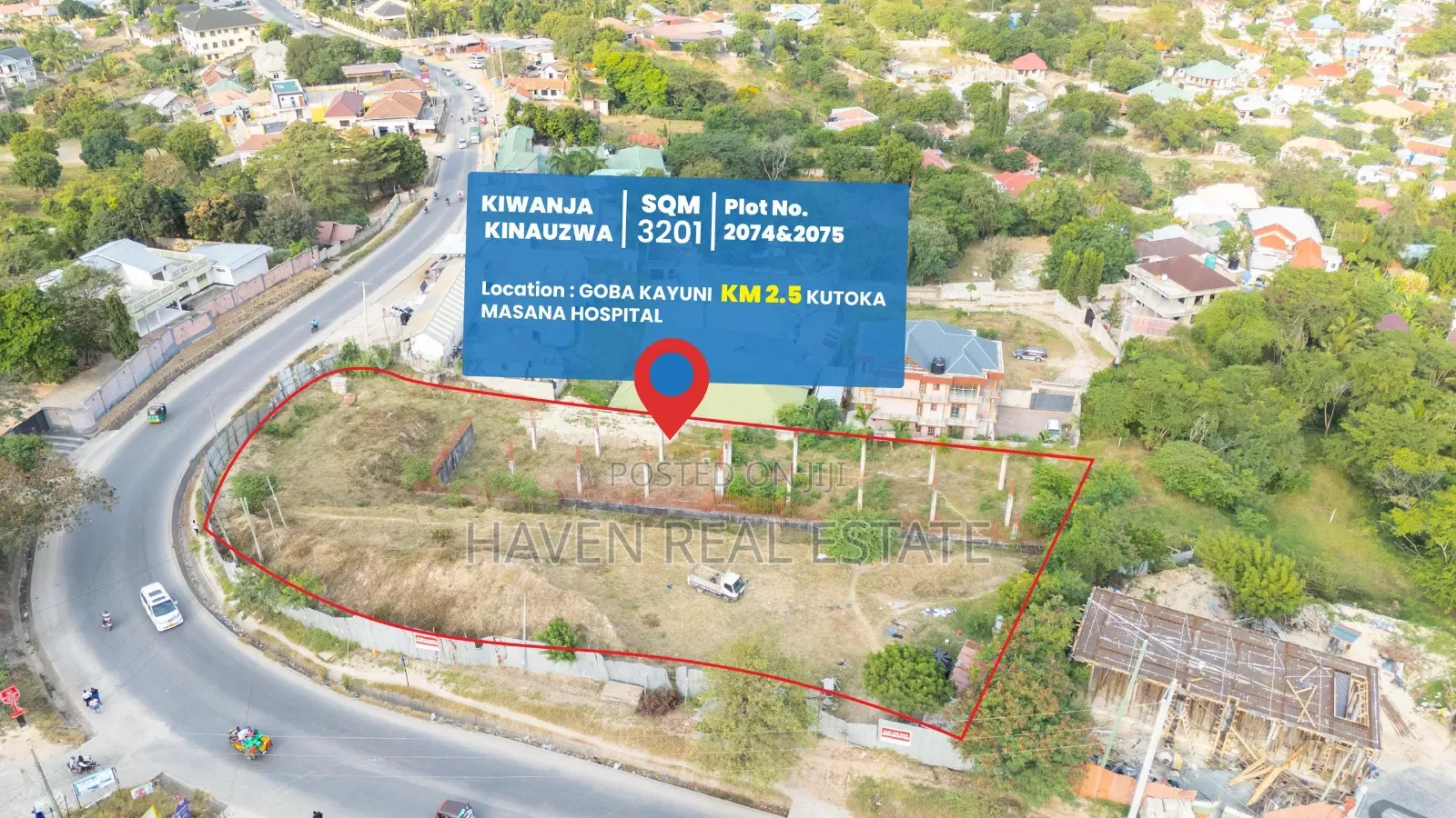 Plot for Sale at Goba Main Road in Goba