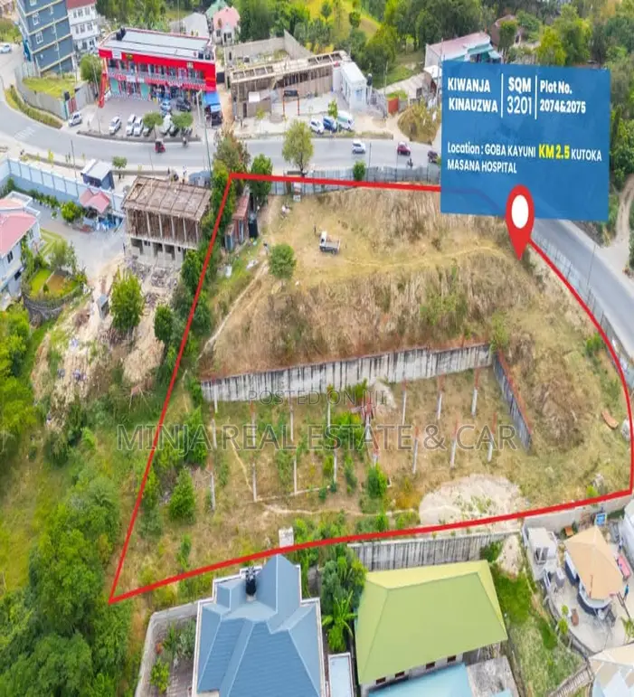 Dar Es Salaam View Plot for Sale Goba Juu, Facing the Main Road. in Goba