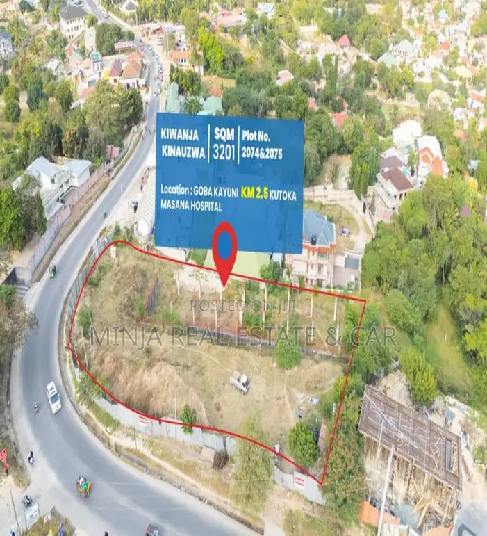 Dar Es Salaam View Plot for Sale Goba Juu, Facing the Main Road. in Goba