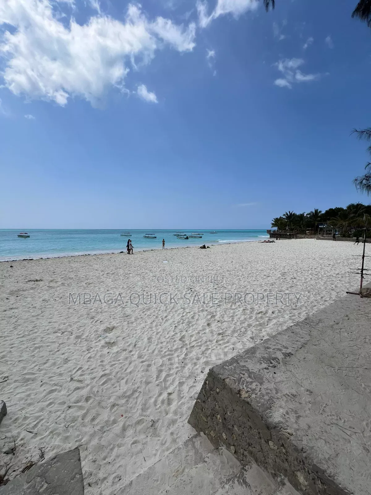 White Sand Beach Plot for Sale at Zanzibar Nungwi in Unguja North