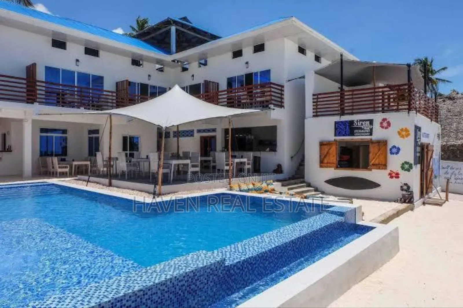 Beach Hotel for Sale at Jambiani Zanzibar in Unguja North