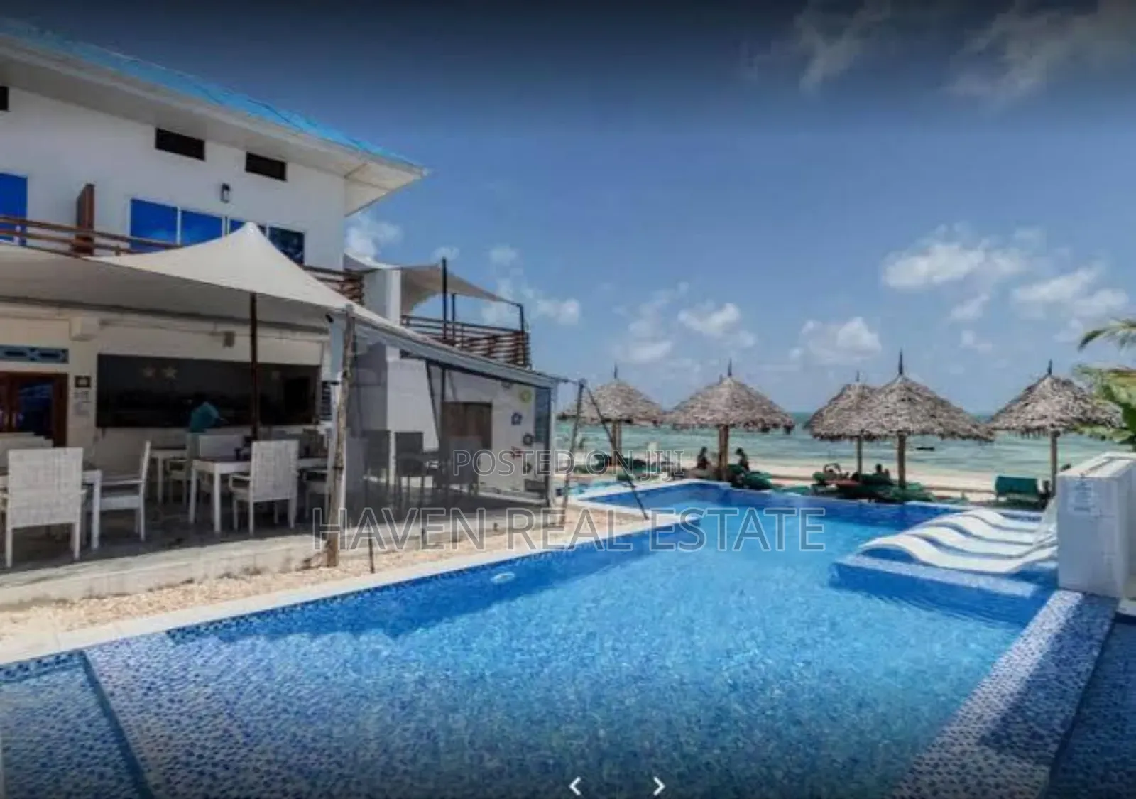 Beach Hotel for Sale at Jambiani Zanzibar in Unguja North
