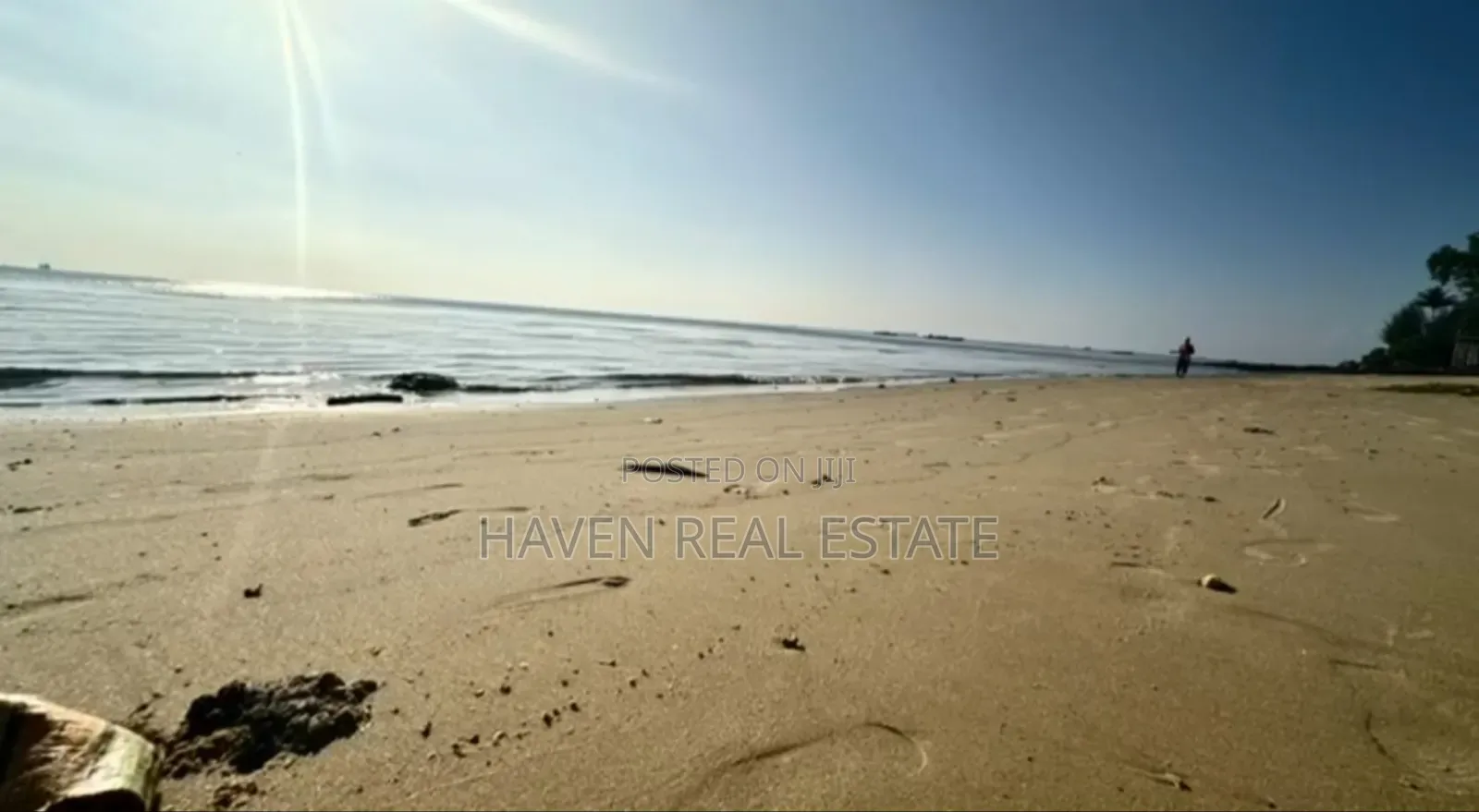 A Sunset Beach Cliff Plot for Sale at Zanzibar in Unguja North