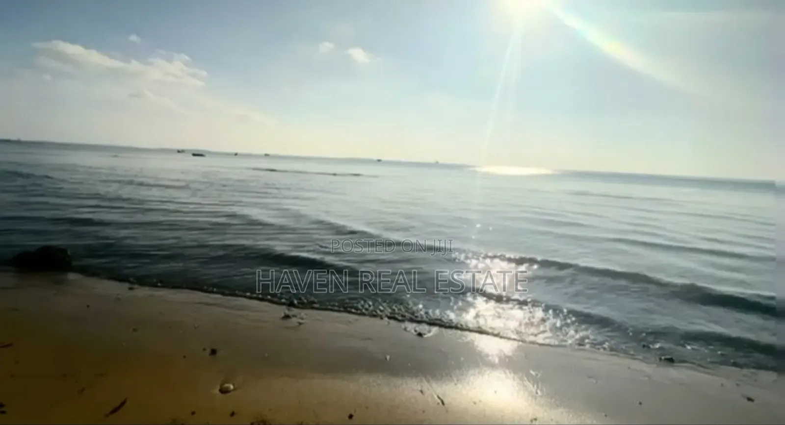 A Sunset Beach Cliff Plot for Sale at Zanzibar in Unguja North