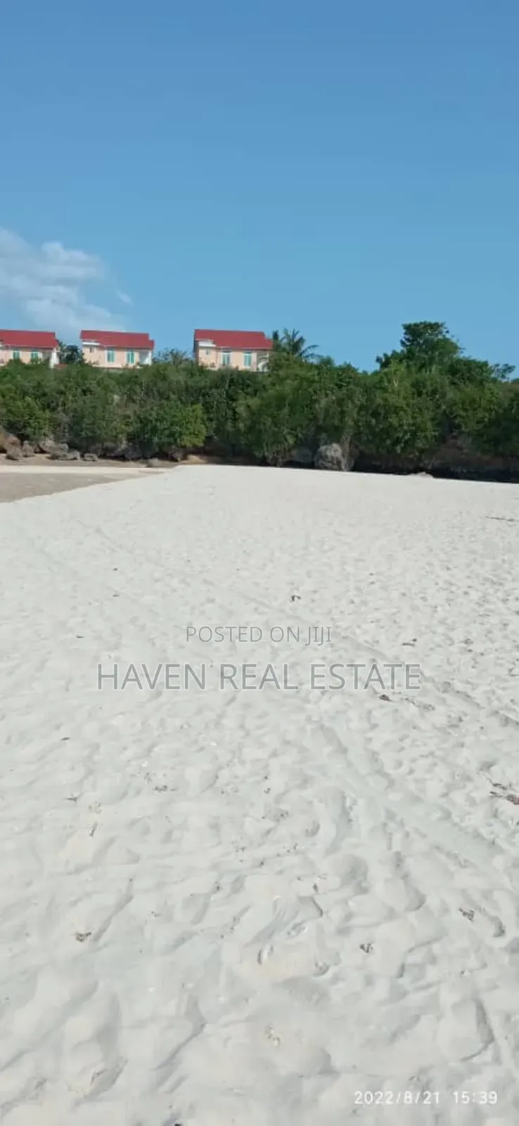 A Unique Beach Front on the Cliff for Sale at Zanzibar in Unguja North