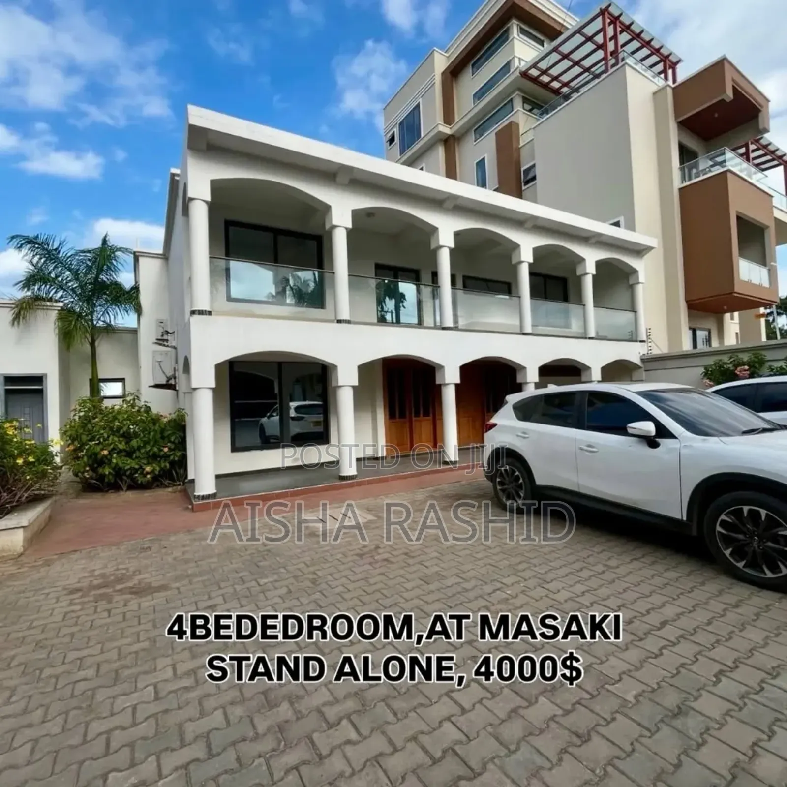 Furnished 4bdrm House in Masaki for rent in Masaki
