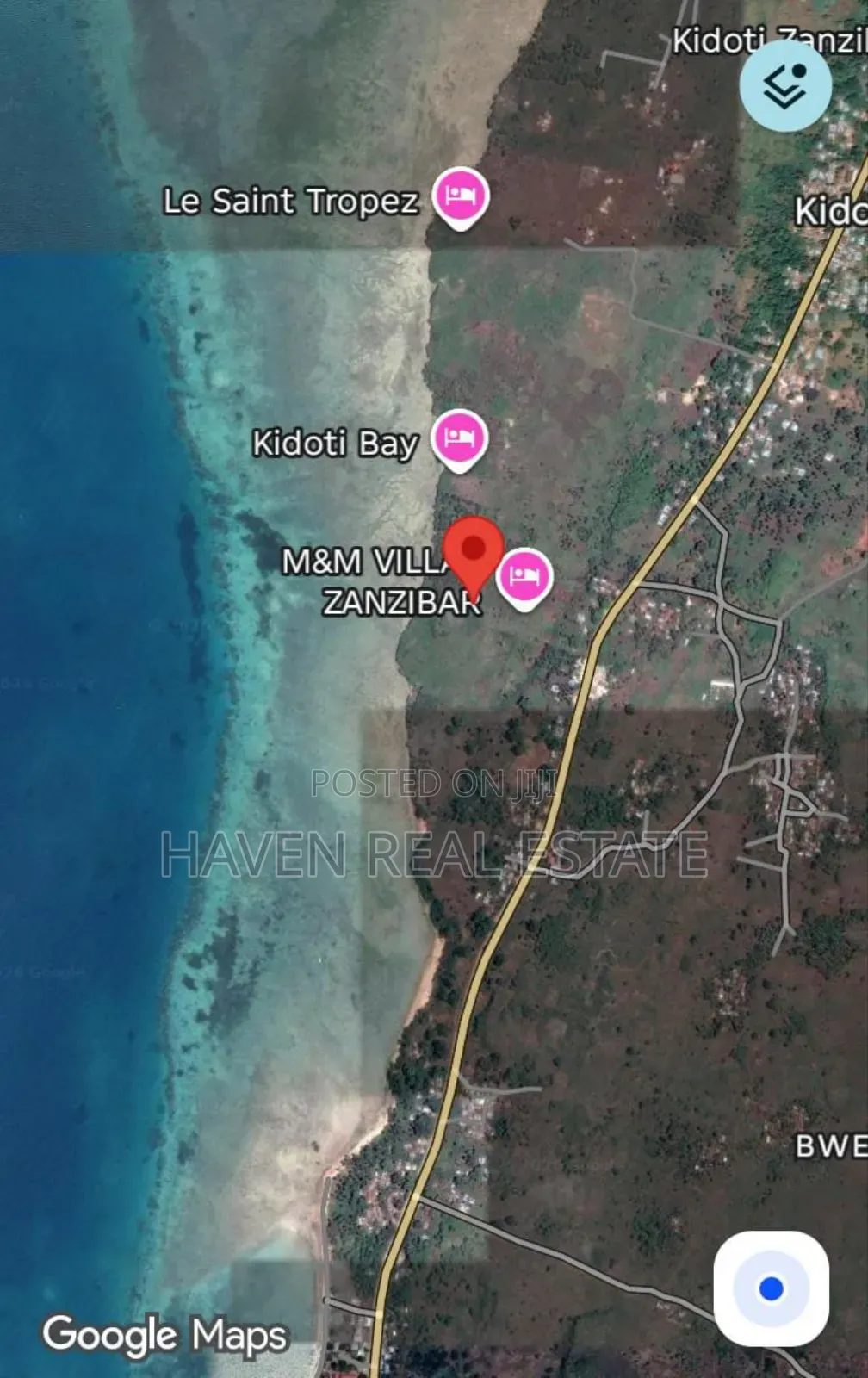 *3 Acres Beach Plot for Sale Nungwi Kidoti, Zanzibar* in Unguja North