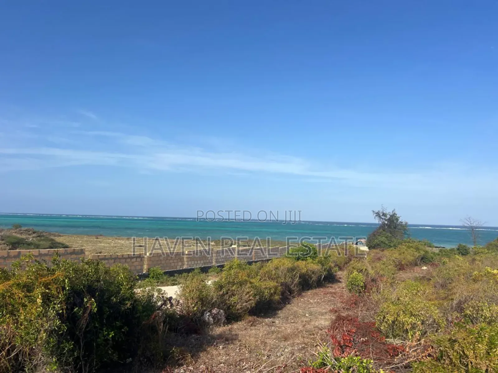 Second Line Beach Plot for Sale at Zanzibar in Unguja North