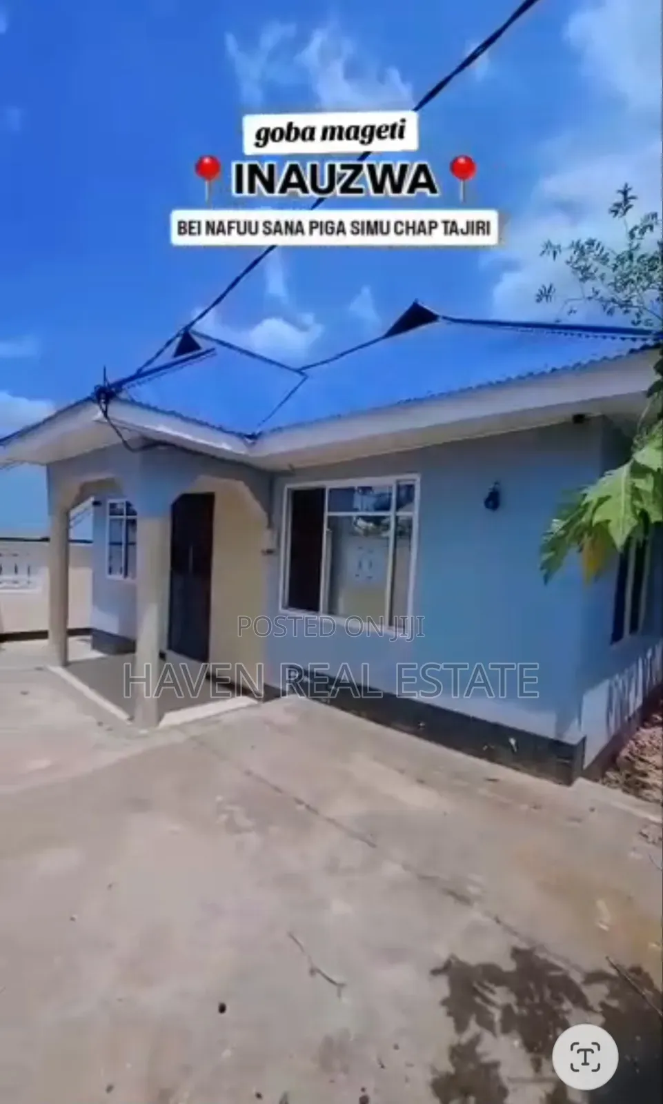 3bdrm House in Goba for sale in Goba