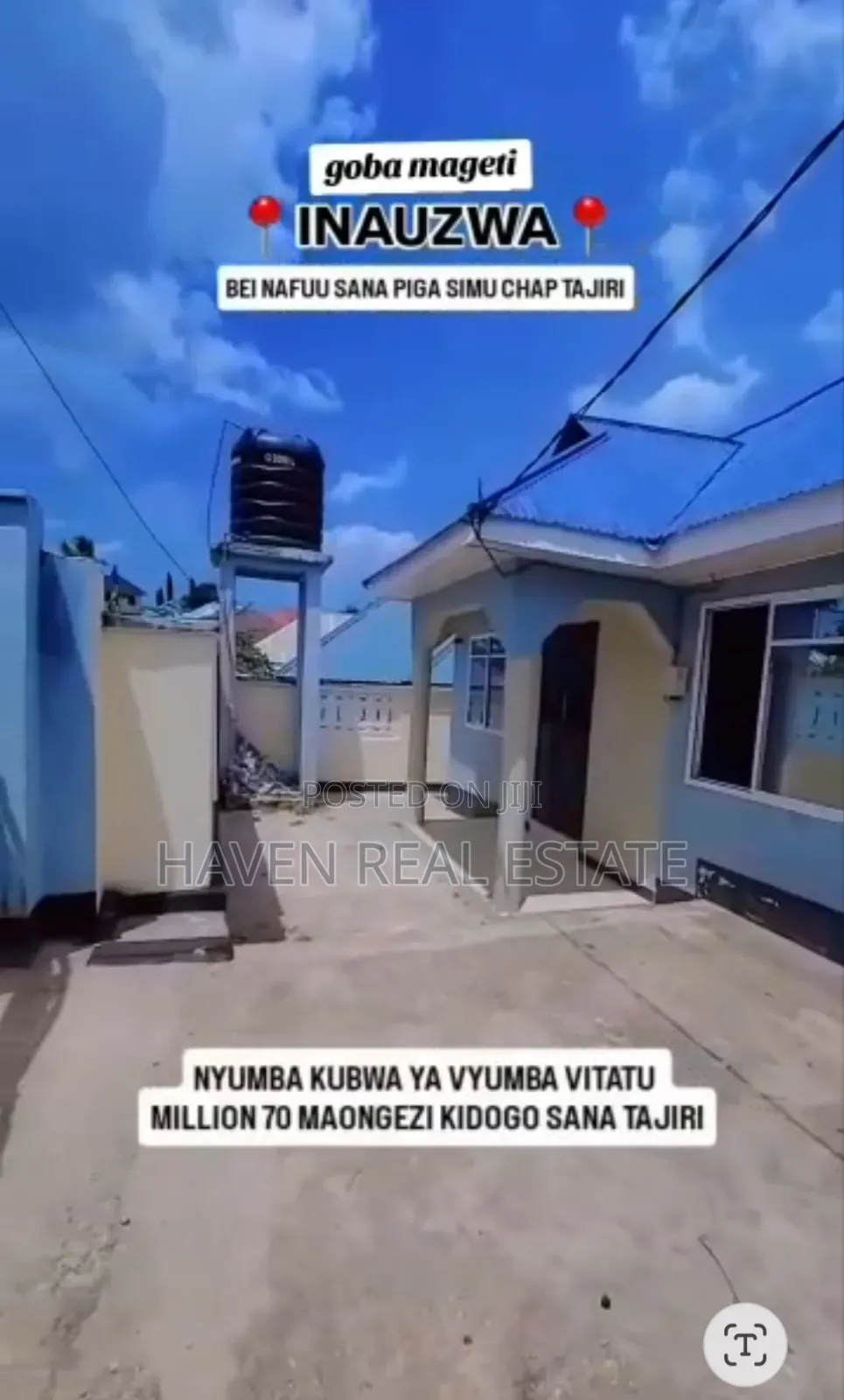 3bdrm House in Goba for sale in Goba