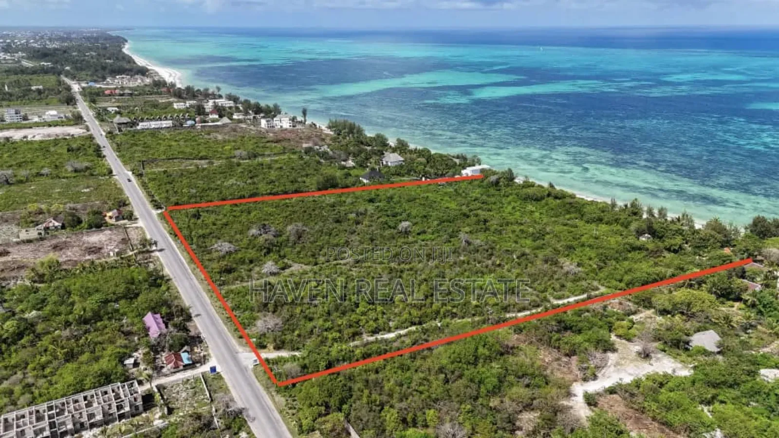 Prime Beach Plot for Sale at Jambiani Zanzibar in Kusini