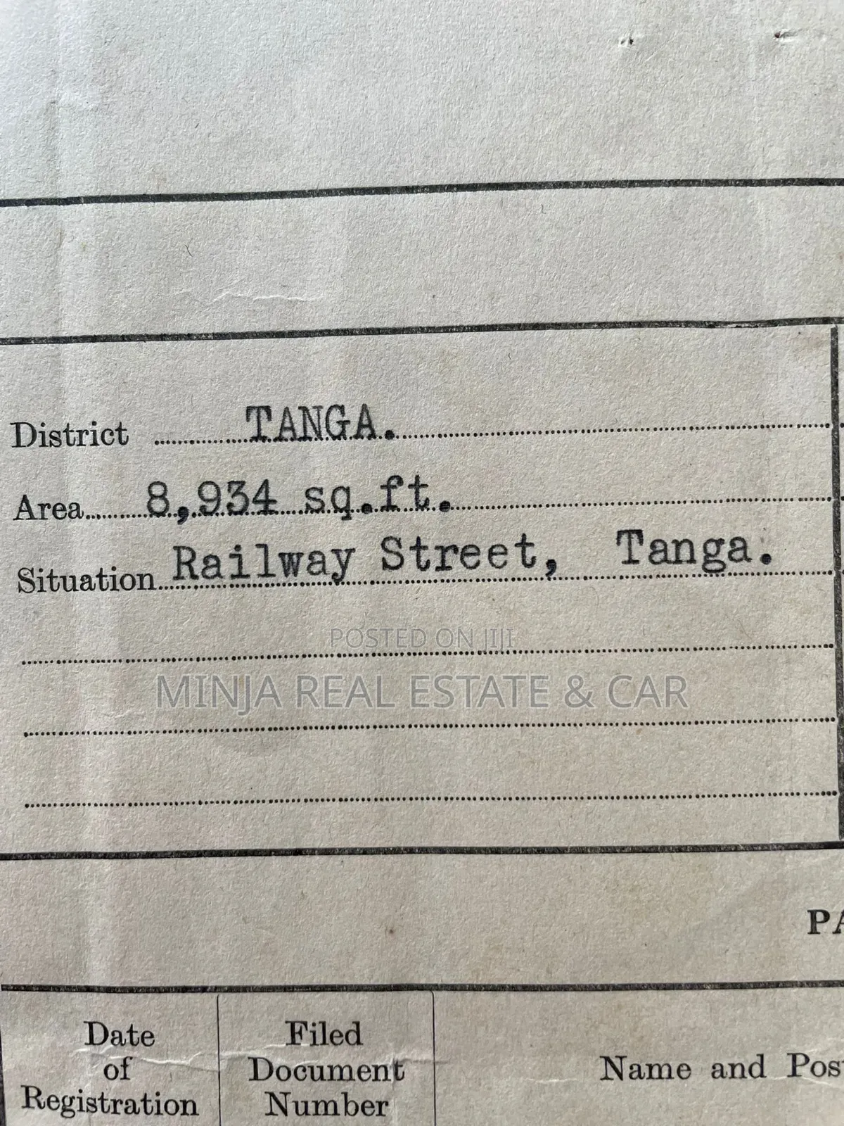 Commercial Property Is for Sale in Tanga Town Near Railway Station. in Central