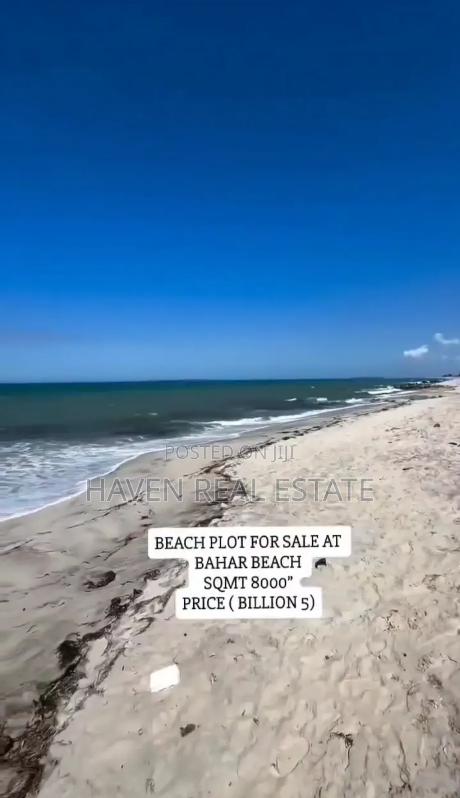 Beach Plot for Sale at Bahari Beach in Kunduchi