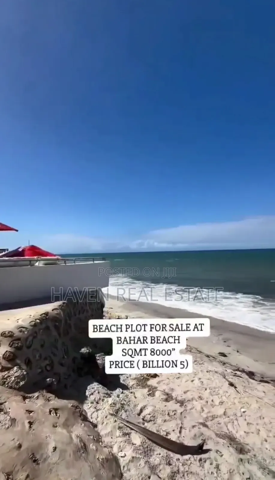 Beach Plot for Sale at Bahari Beach in Kunduchi