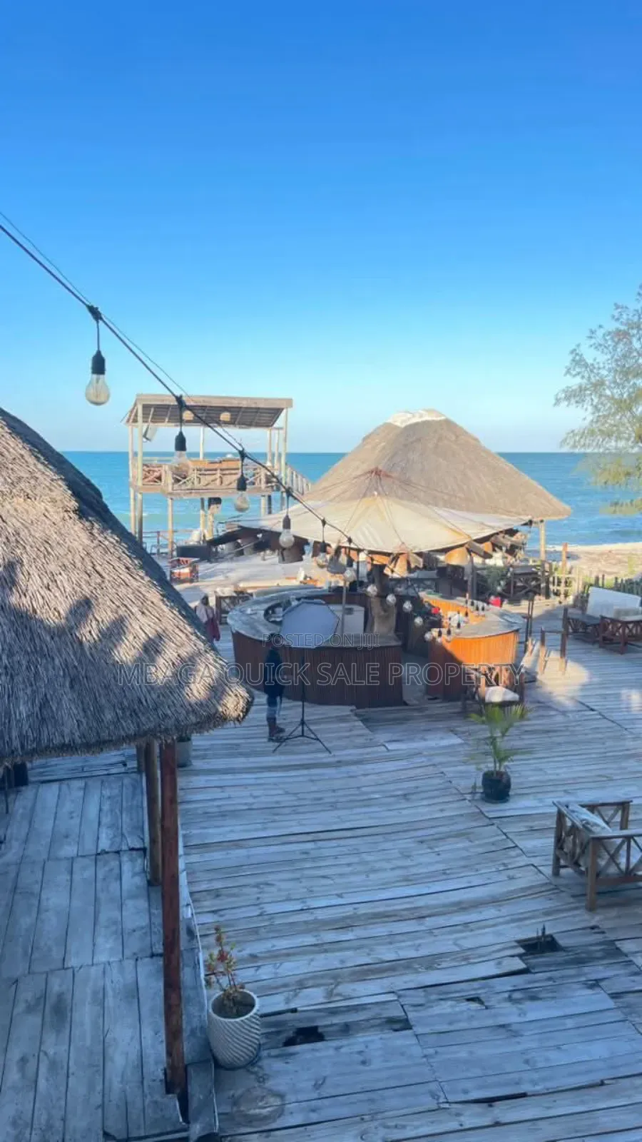 Beach Reustaurant Sea View for Rent at Ununio Beach in Bunju