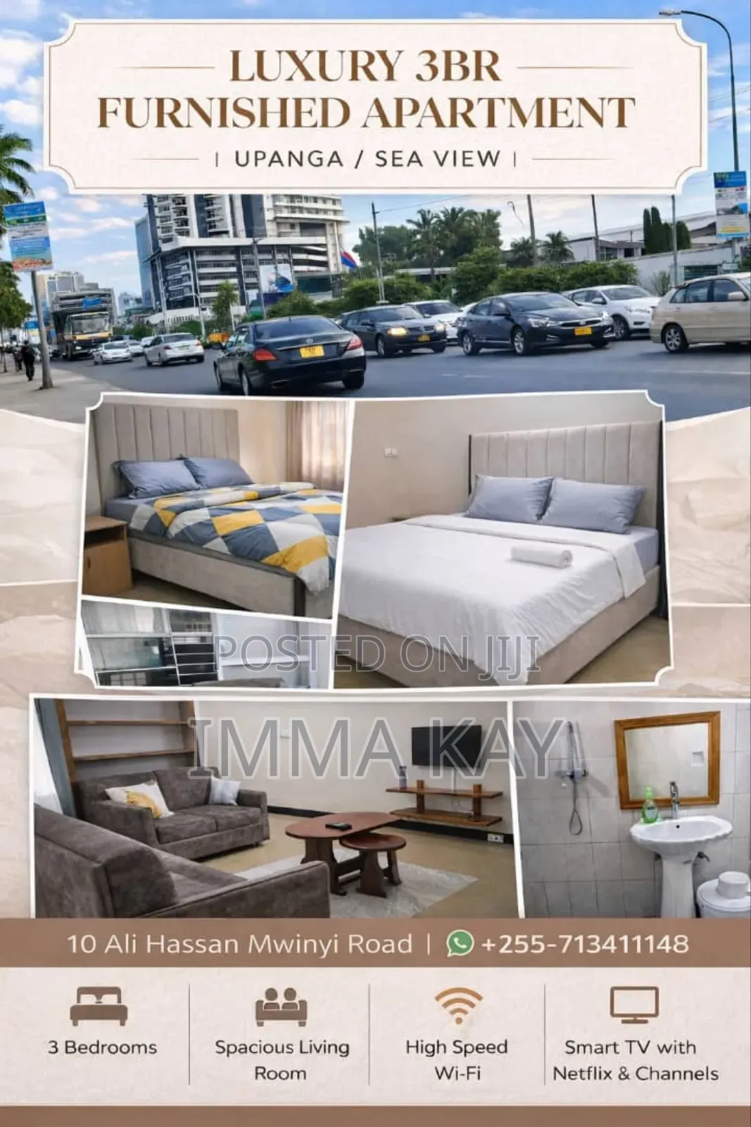Furnished 3bdrm Apartment in Upanga West for rent in Upanga West
