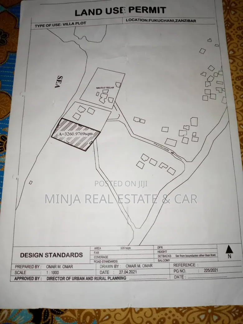 Beach Plot for Sale in Fukuchani Zanzibar in Kaskazini A