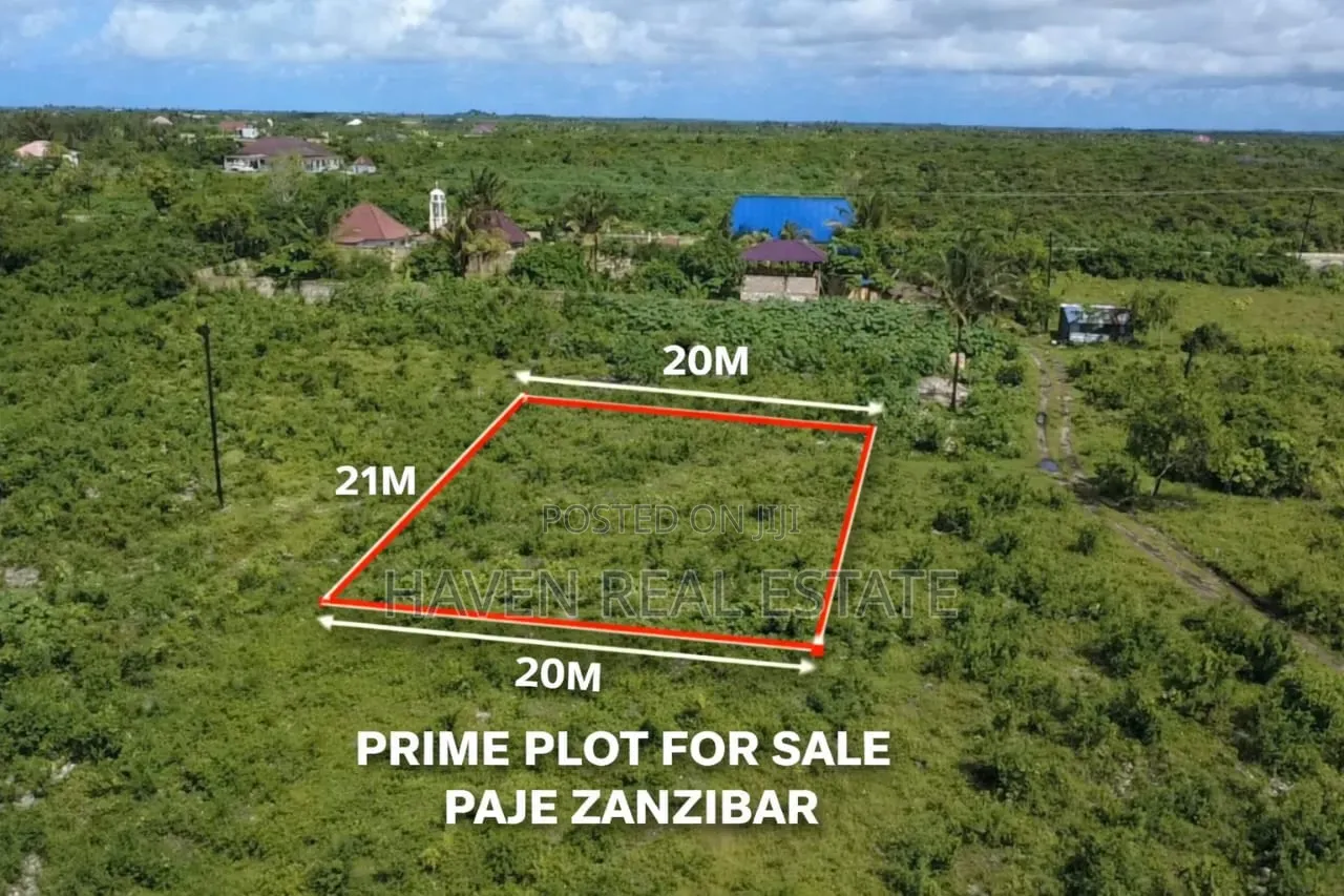Plot for Sale at Paje Zanzibar in Kaskazini A
