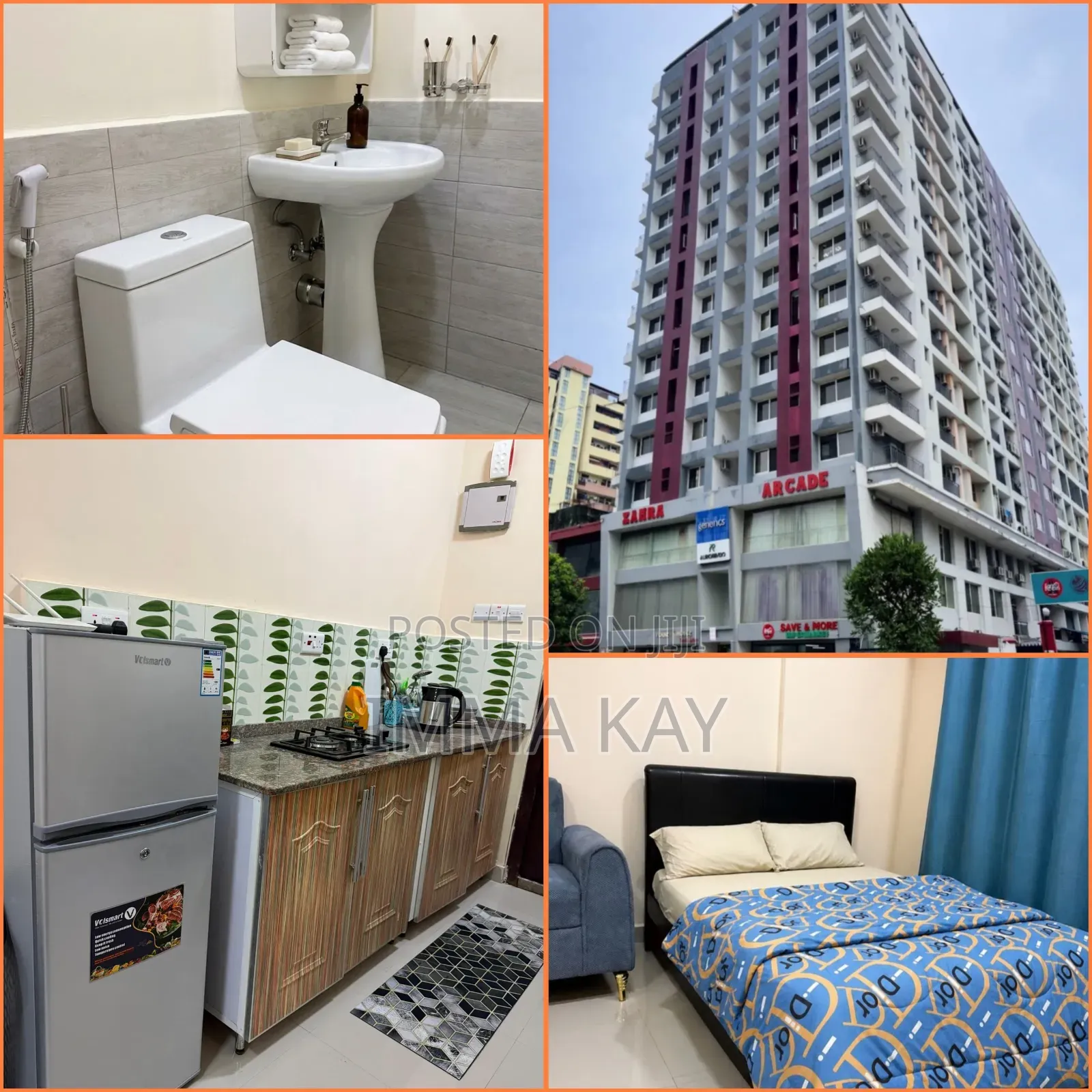 Furnished Studio Apartment in Zahra Arcade Upanga, Kinondoni for rent in Kinondoni