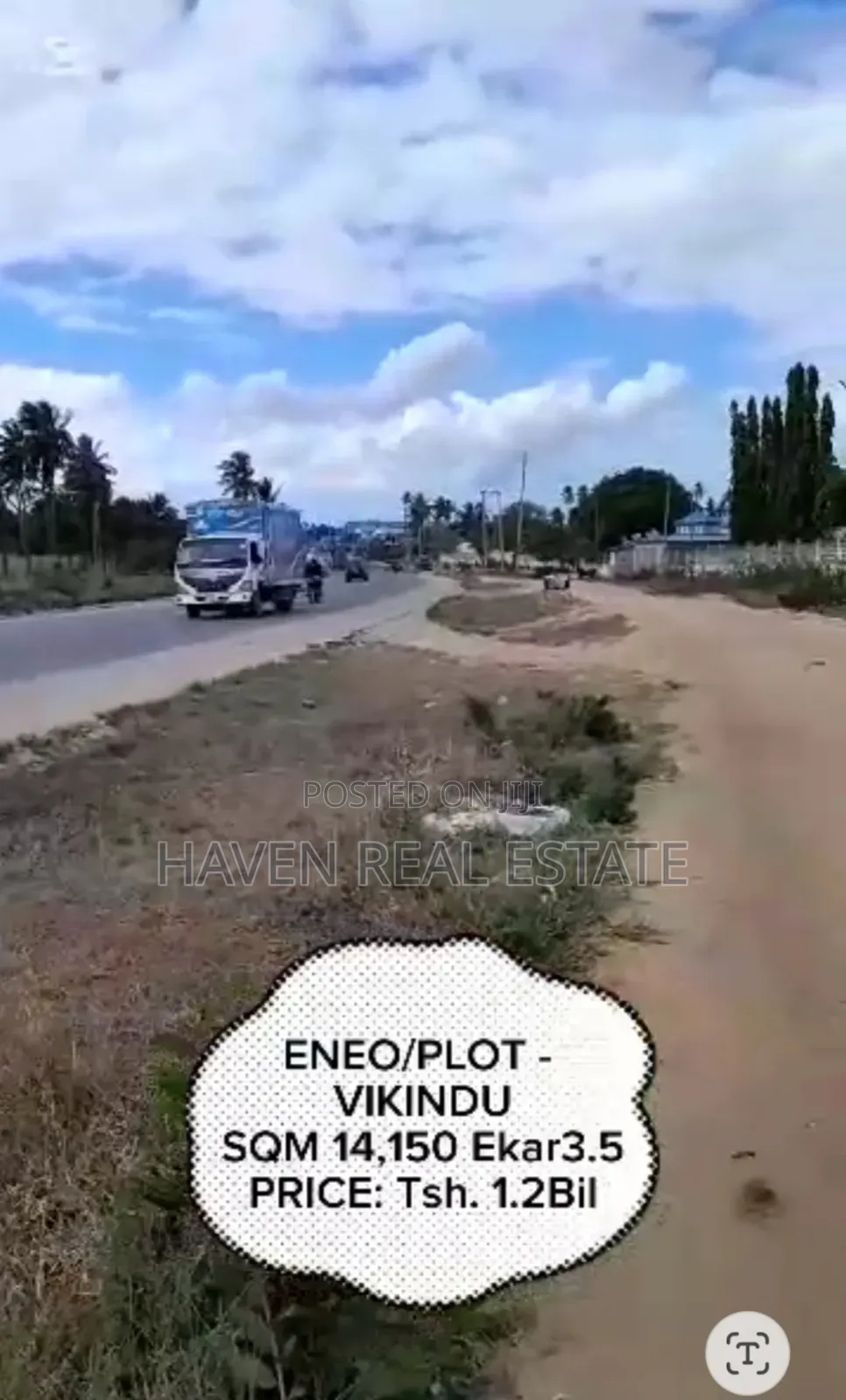3.5 Acres Yard for Sale at Vikindu Along Main Road in Vikindu