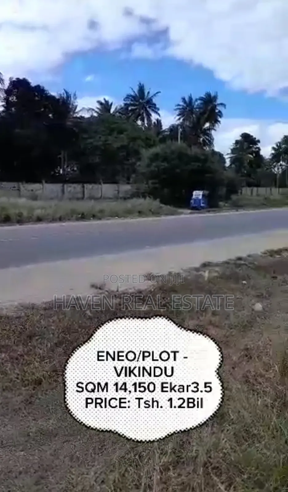 3.5 Acres Yard for Sale at Vikindu Along Main Road in Vikindu