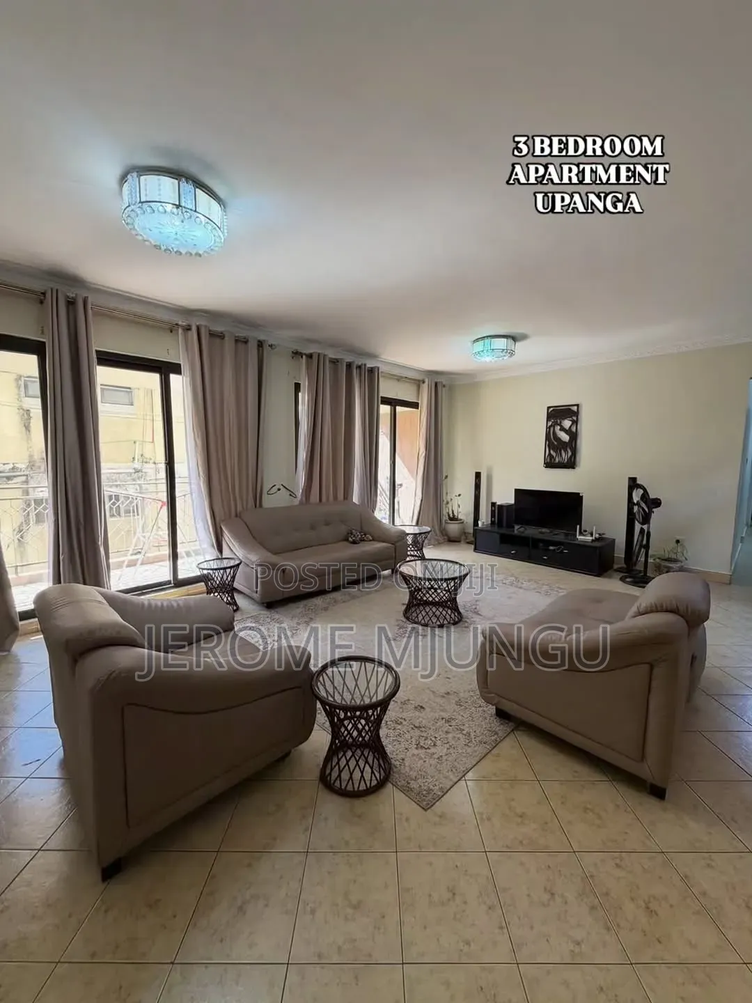 Furnished 3bdrm Apartment in Upanga West for rent in Upanga West