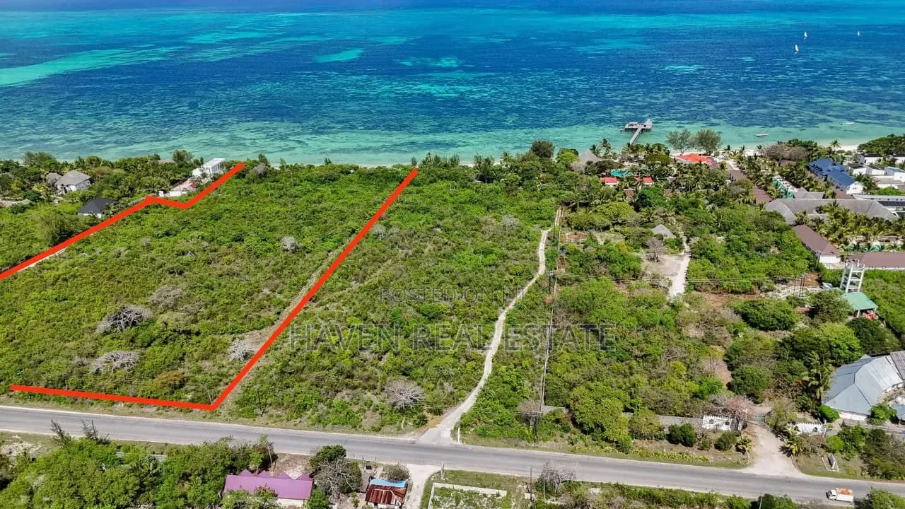Prime Beach Plot for Sale at Zanzibar in Kaskazini A