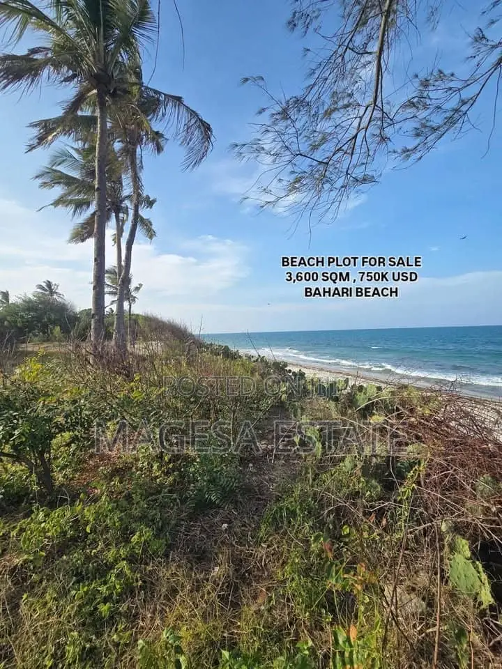 Land for Sale in Bahar Beach in Mbweni