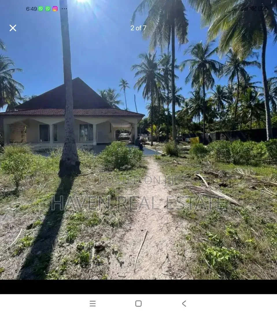 Beach Plot for Sale at Zanzibar in Kaskazini A
