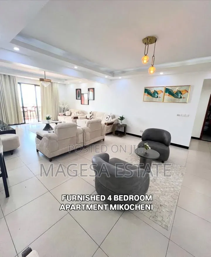 Furnished 4bdrm Apartment in Mikocheni for rent in Mikocheni