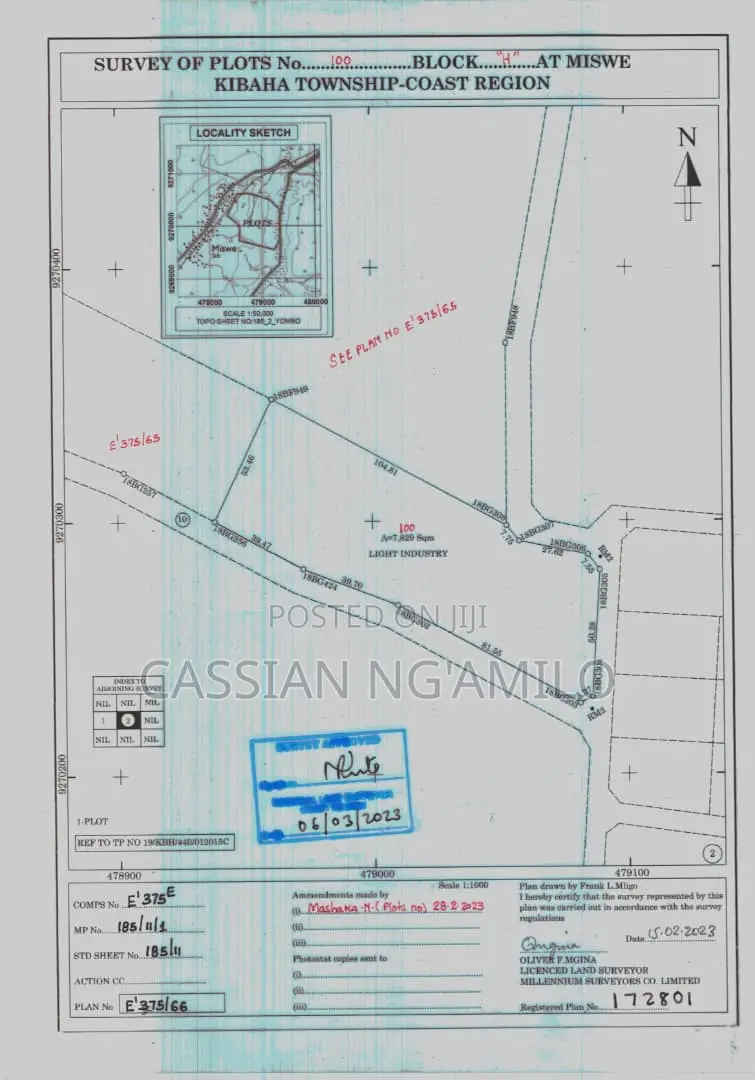 3 Surveyed Plots for Sale at Miswe, Kibaha in Matimbwa