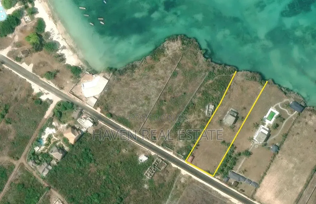 Exclusive Cliff Beach Front Land for Sale at Jambiani Zanzibar in Kaskazini A