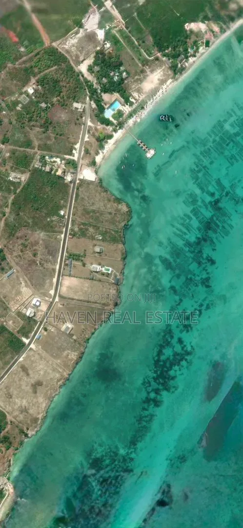 Exclusive Cliff Beach Front Land for Sale at Jambiani Zanzibar in Kaskazini A