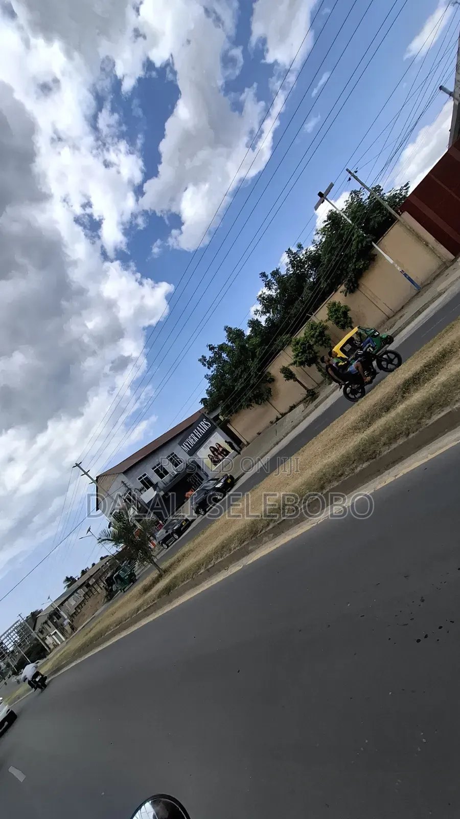 Busness Centre Market Look Main Road at Sinza Legho in Sinza