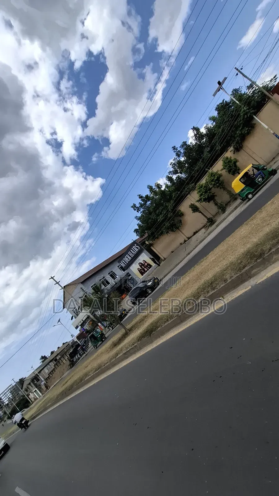 Busness Centre Market Look Main Road at Sinza Legho in Sinza