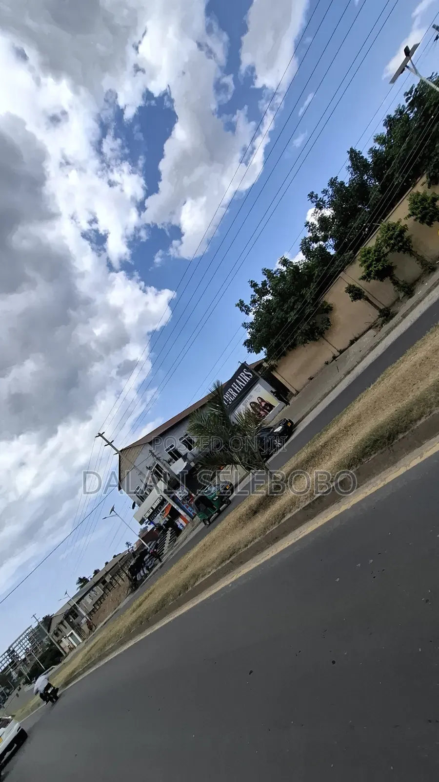 Busness Centre Market Look Main Road at Sinza Legho in Sinza